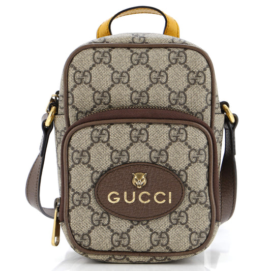 Luxury Gucci Trending 2025 Neo Vintage Top Handle Crossbody Bag GG Coated Canvas Mini