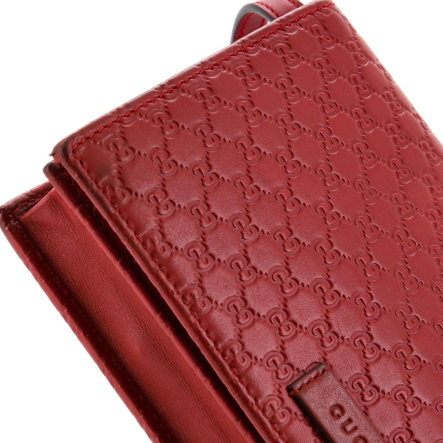 Wallet on Strap Microguccissima Leather