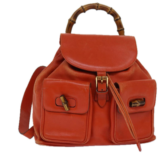 Luxury Gucci Trending 2025 Bamboo  Leather Backpack Bag