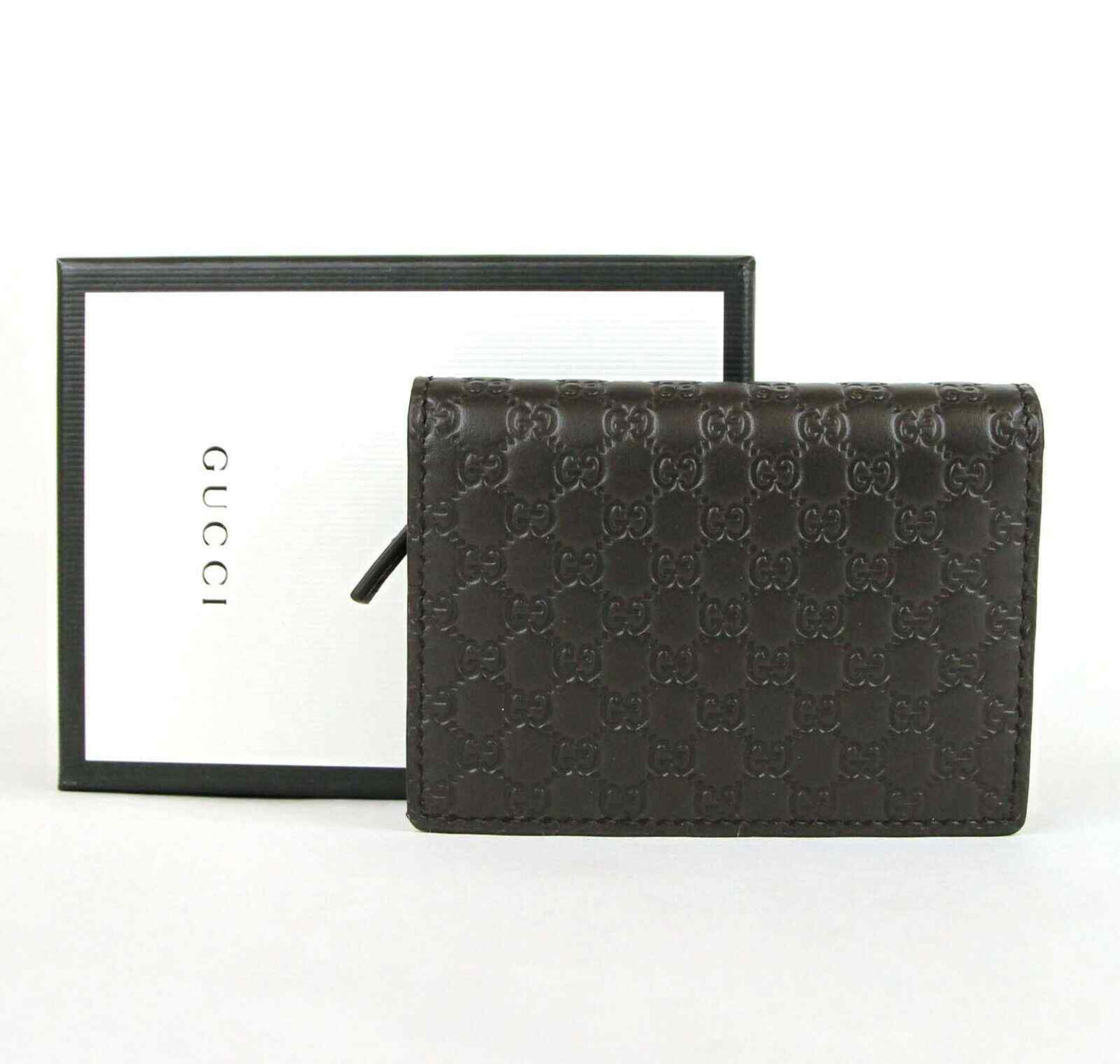Gucci Men's  Microguccissima Leather Bi-fold Card Case Wallet