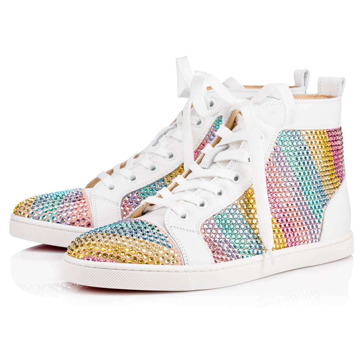 CHRISTIAN LOUBOUTIN RAINBOWBIP SNEAKERS SIZE 36.5