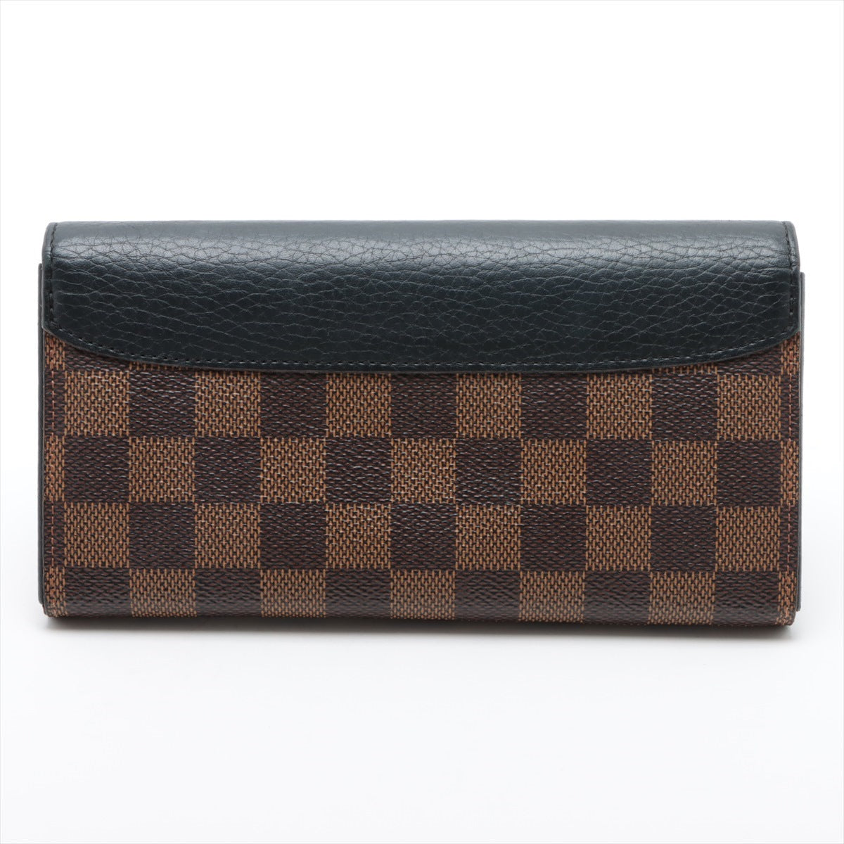 Louis Vuitton Damier Portfolio Nonermandy N61261 Black x Brown Wallet
