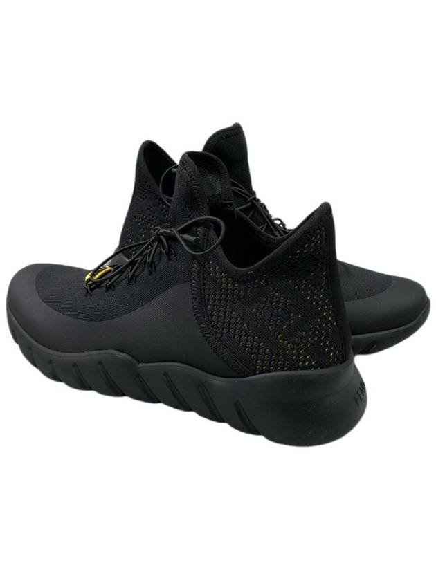 Luxury Fendi Mesh Low Top Sneakers Black