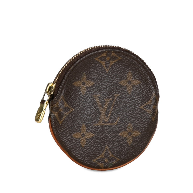 Louis Vuitton Monogram Portemoney Ron Coin Case M61926 Brown PVC Leather  Louis Vuitton