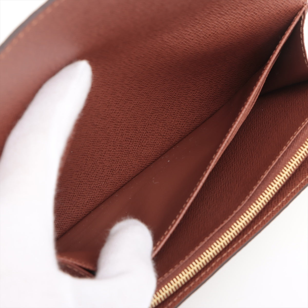 Louis Vuitton Monogram Portfolio Sarah M60531 Brown Long Wallet