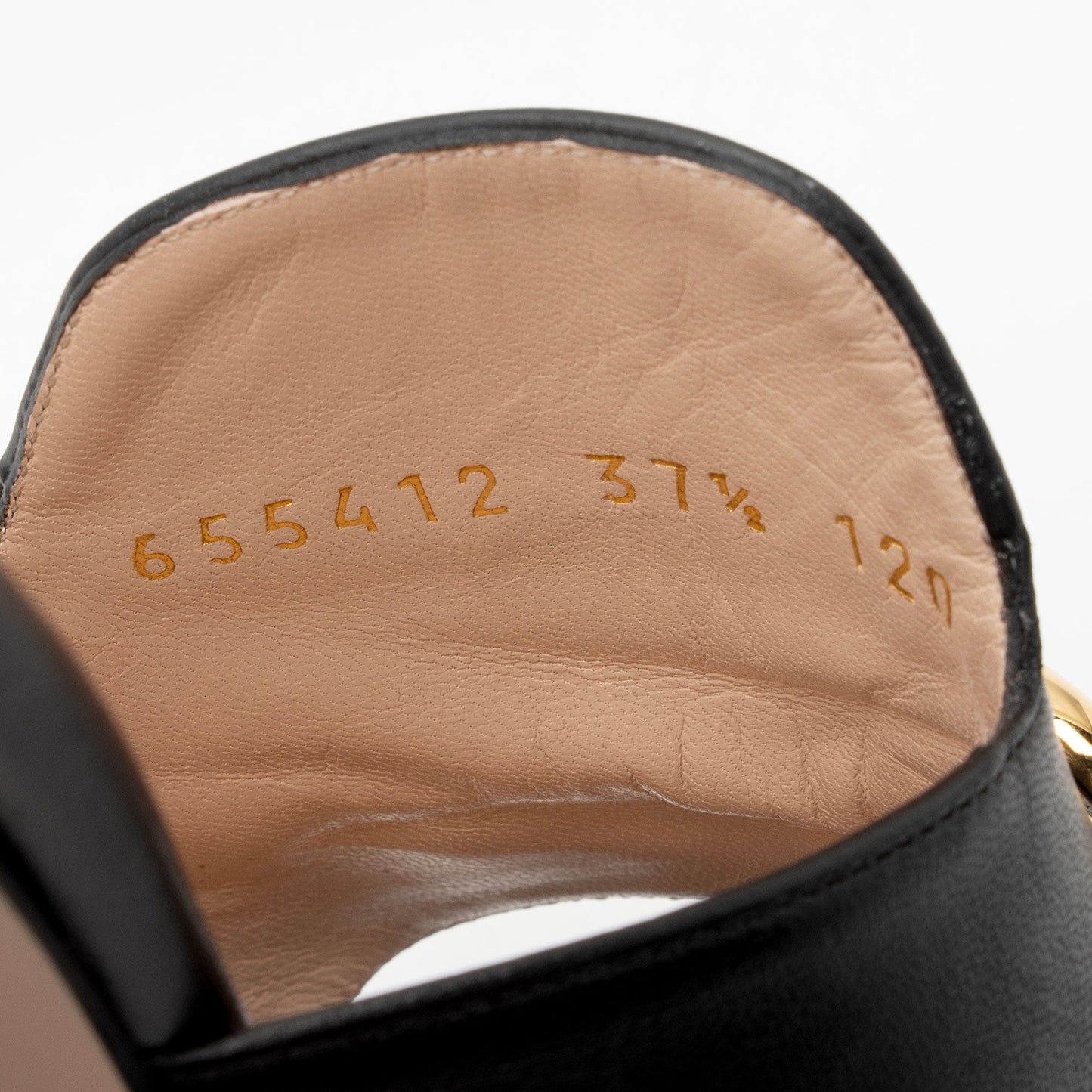 Gucci Leather Horsebit Slide Sandals