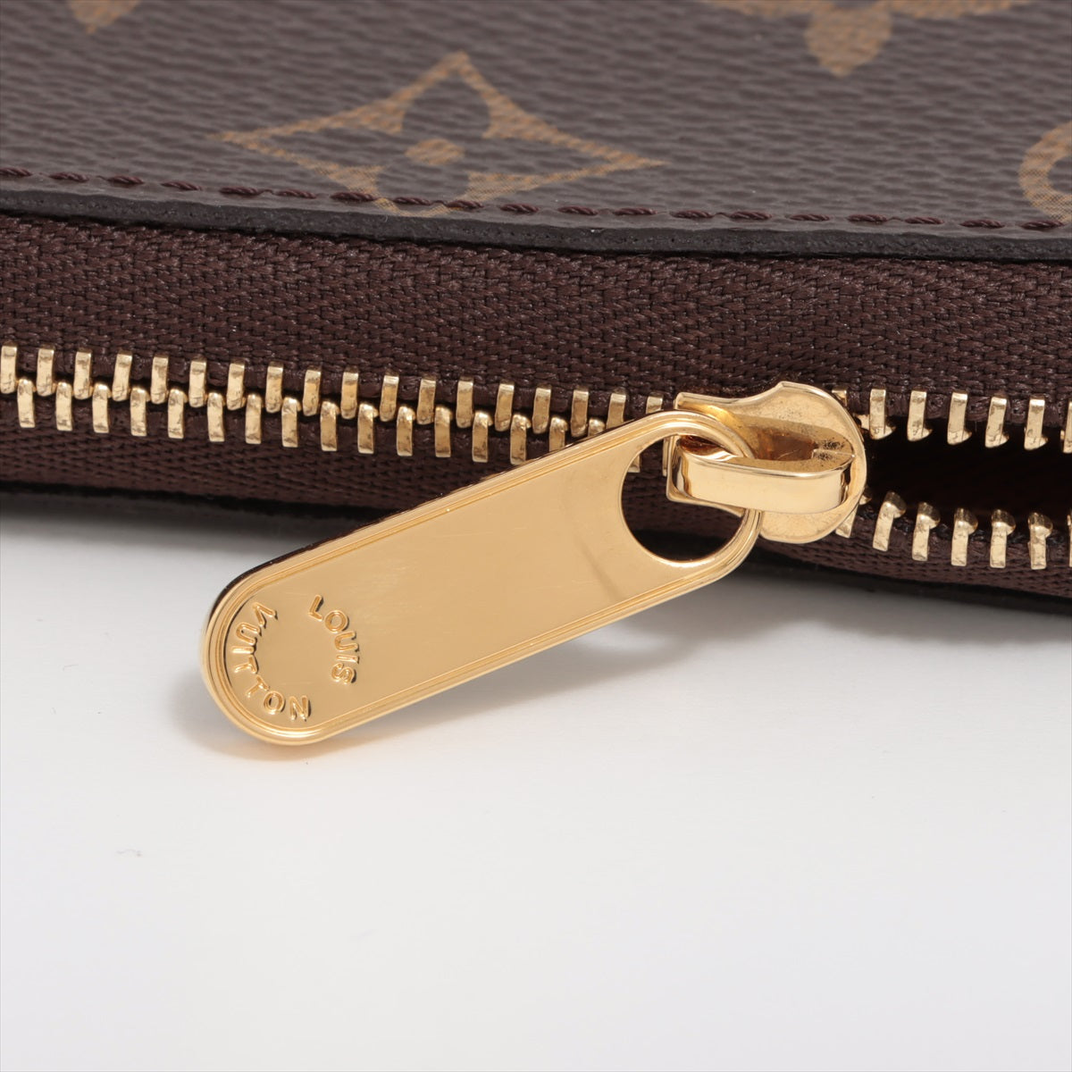 Louis Vuitton Monogram Zippyr Coin Impact M60067 Brown Coin Case