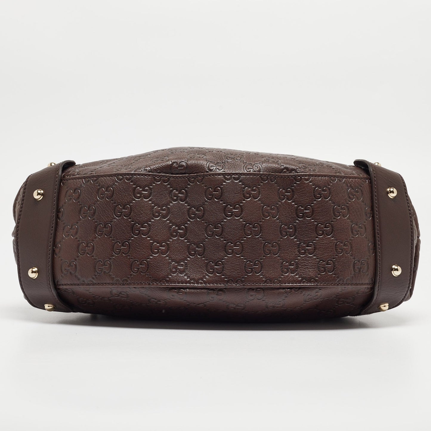 Gucci Dark Guccissima Leather Small Pelham Shoulder Bag