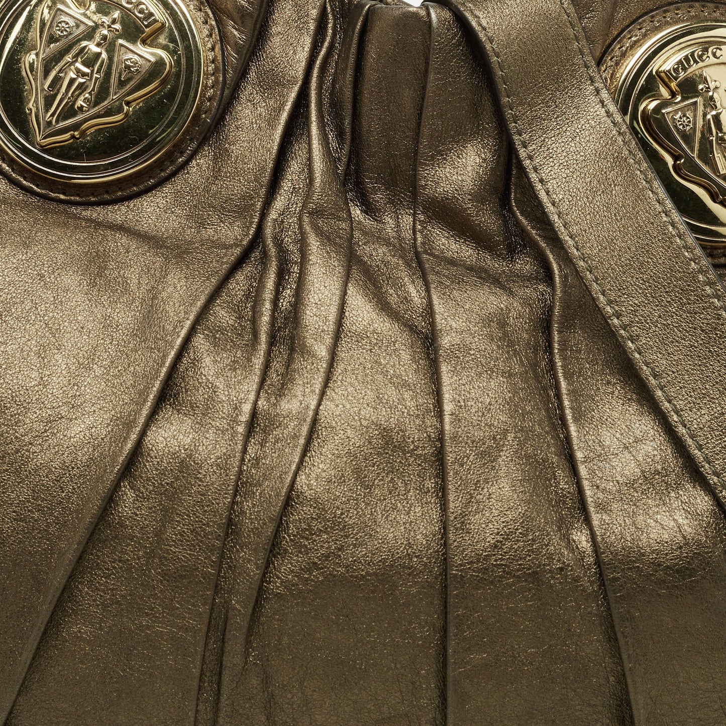 Gucci Olive Leather Small Hysteria Hobo