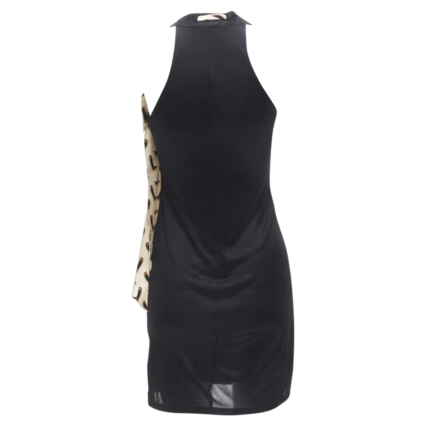 Gucci silk Riding Boot print scarf mini dress