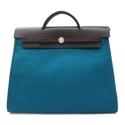 Luxury Hermes Herbag H1090L Ladies Canvas Coffee