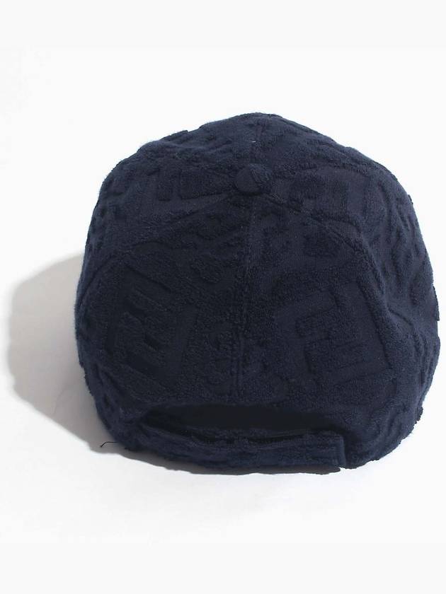 Luxury Fendi FF All Over Logo Pattern Ball Cap Blue