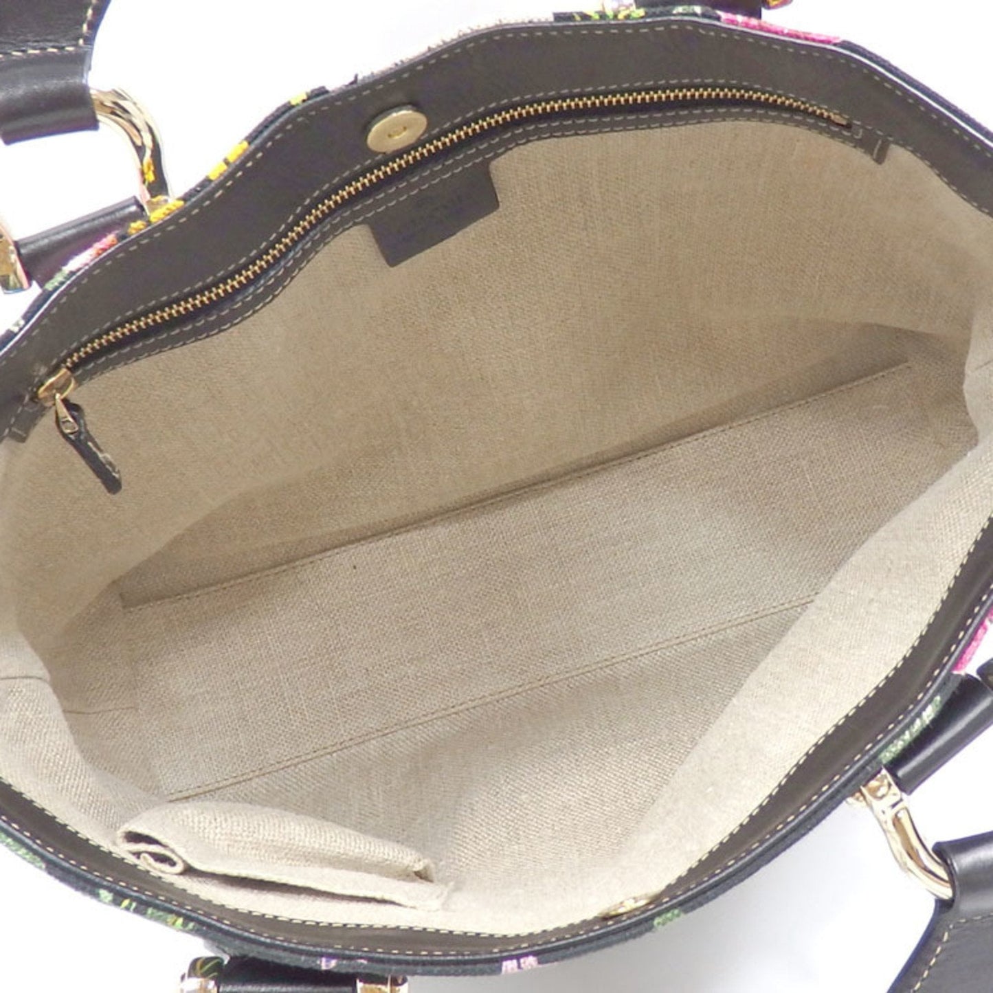 Gucci Floral  Canvas Tote Bag