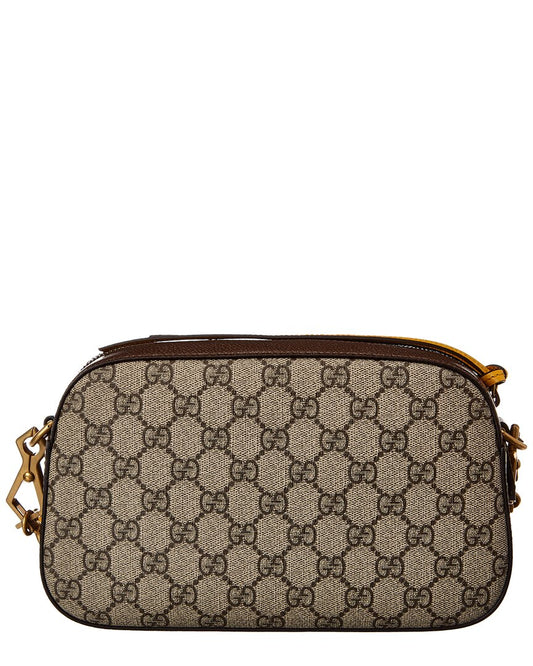 Luxury Gucci Trending 2025 Neo Vintage GG Supreme Canvas & Leather Shoulder Bag