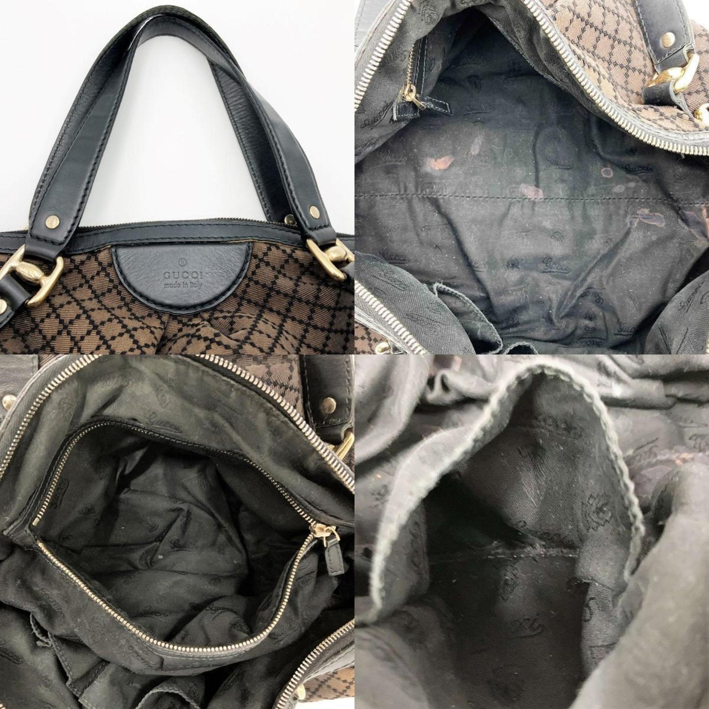 Gucci Diamante  Canvas Shopper Bag ()