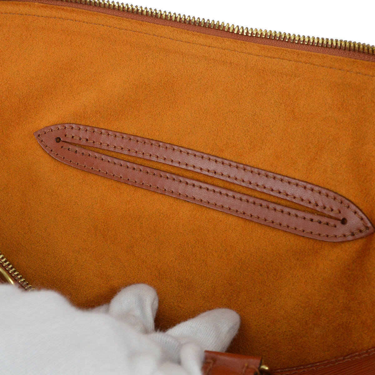 Louis Vuitton 1997 Alma Handbag Brown Epi M52143