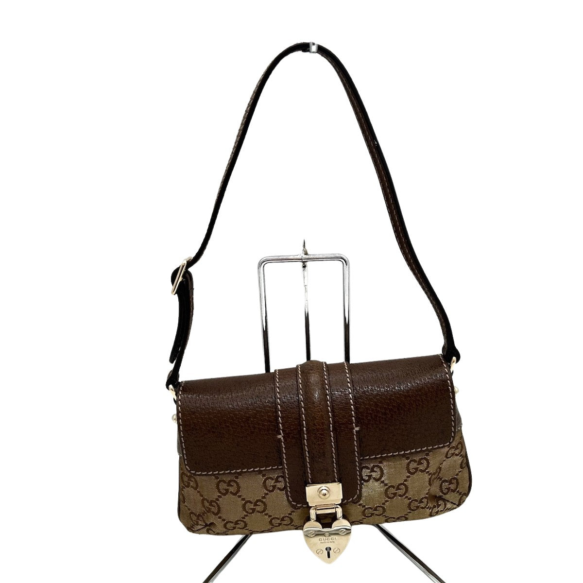 Luxury Gucci Trending 2025 Heart  Canvas Shoulder Bag ()