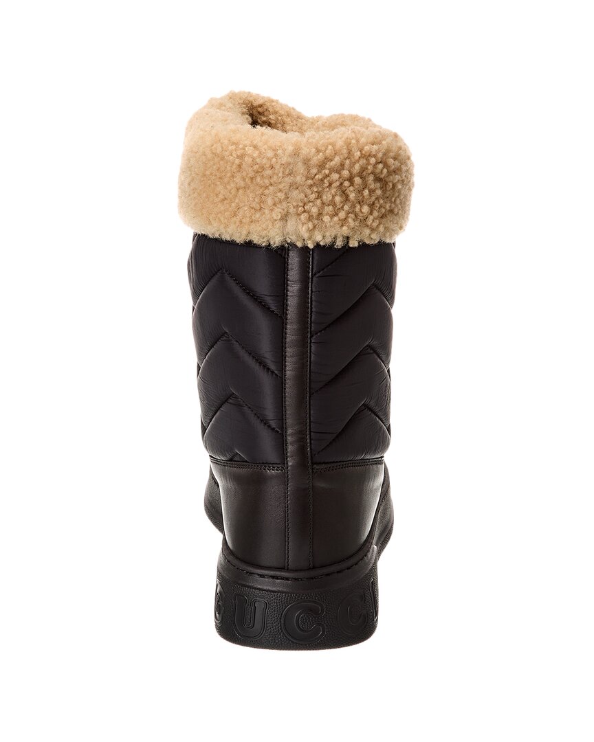 Gucci Horsebit Quilted Nylon & Leather Boot