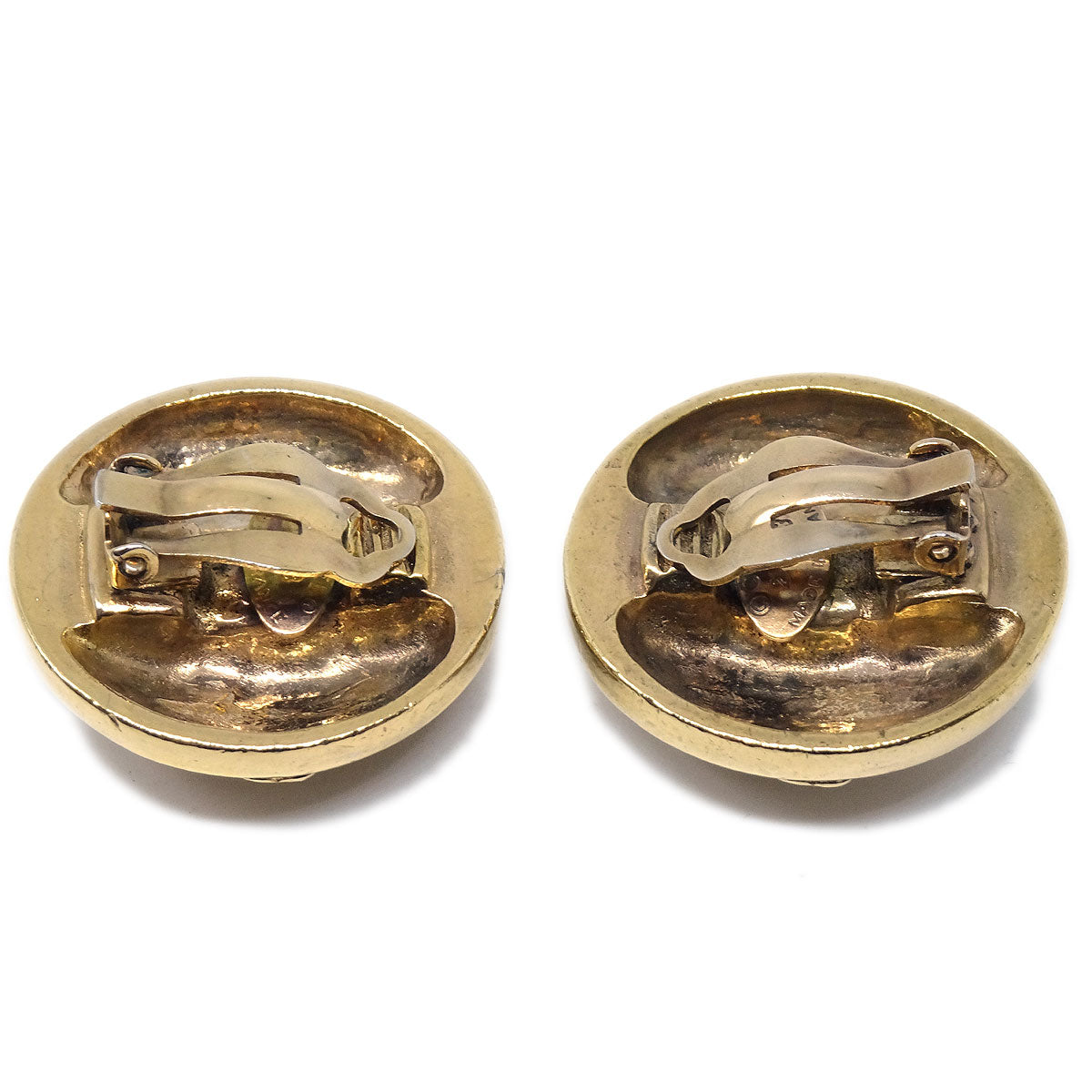 Luxury Chanel 1988 Crystal & Gold Earrings Clip-On 23