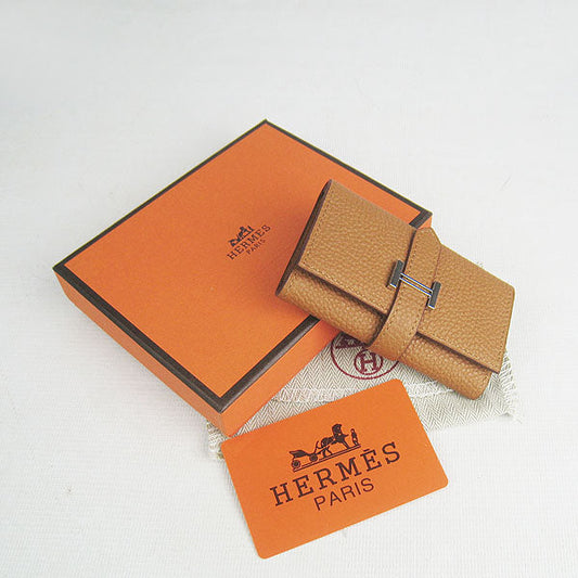 Luxury Hermes Wallet H022 Ladies Cow Leather Coffee