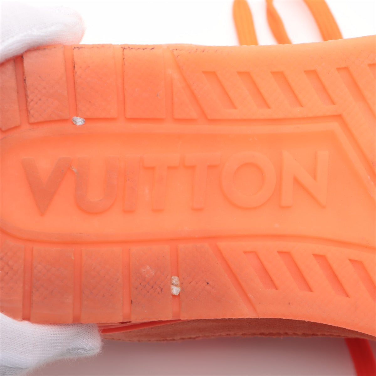 Louis Vuitton LV Trainer Line 20 Years Suede x Canvas Trainers 6 Men Orange GO1210 Monogram