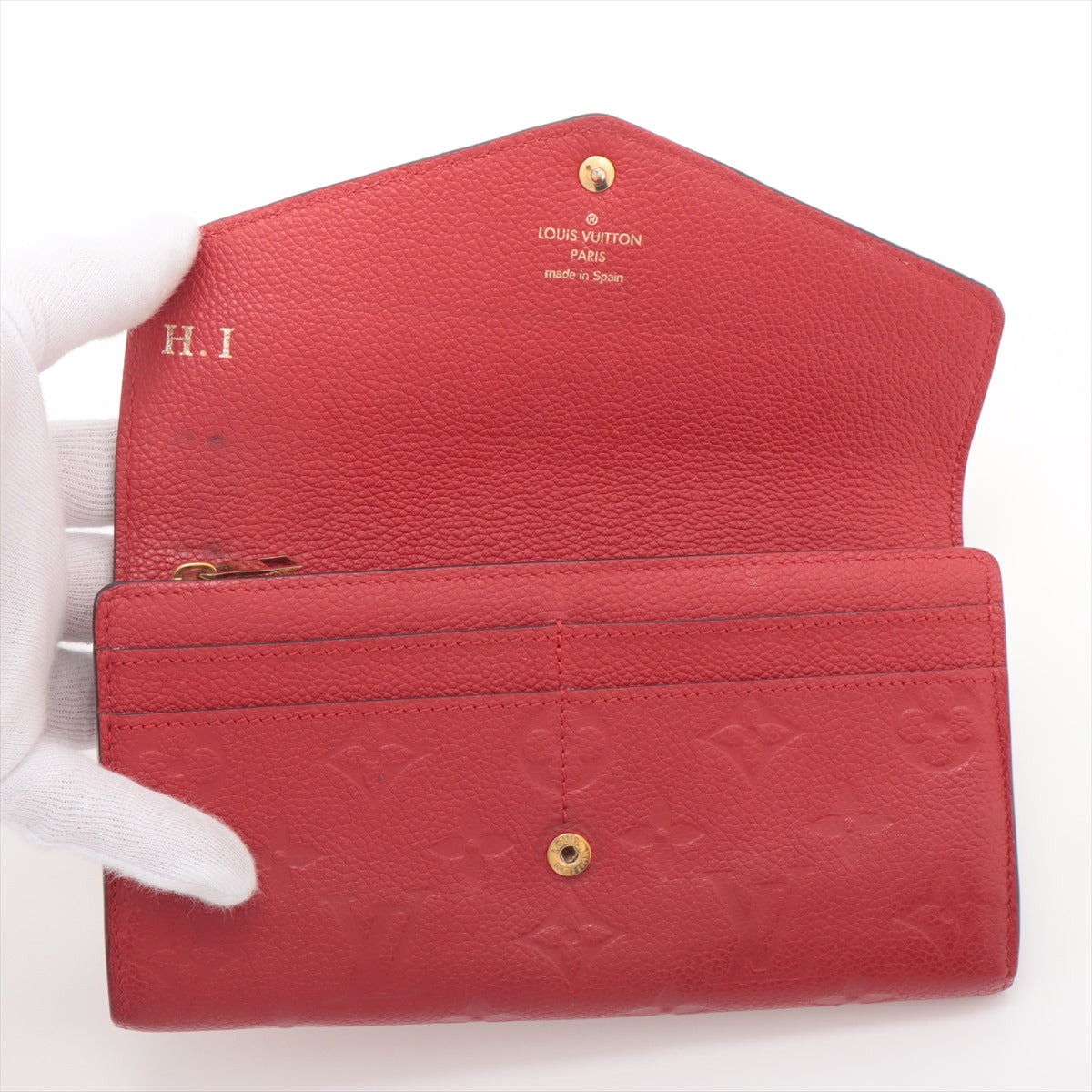 Louis Vuitton Amplant Portfoliosala M61181 Thread Long Wallet
