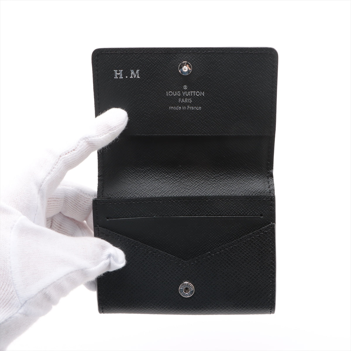Louis Vuitton Taiga Amverop Cartouche M64595 Noneir Card Case