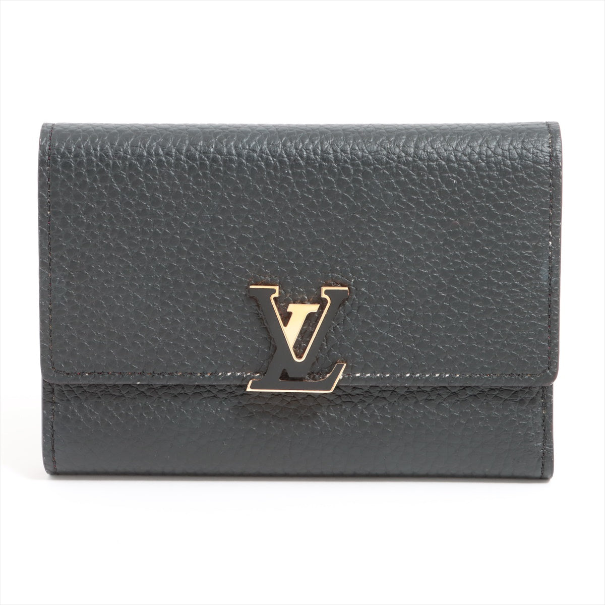 Louis Vuitton  Portfolio Capsine Compact M62157 Black x Pink Wallet