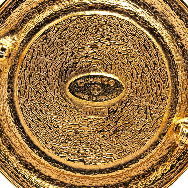 Chanel Medal Motif Brooch Gold