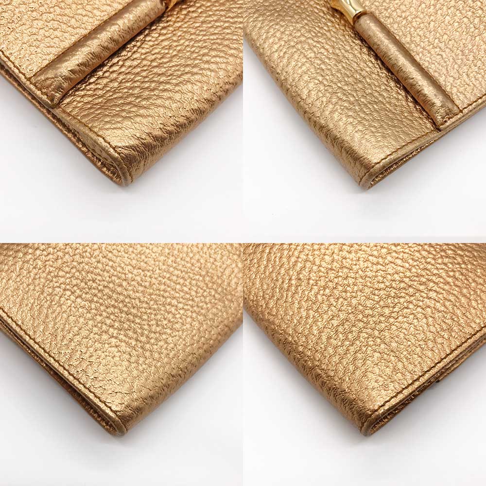 Luxury Gucci Trending 2025 Leather Party Shoulder Bag Gold 217048