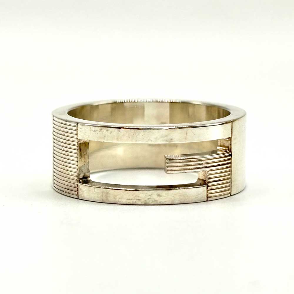 Luxury Gucci Trending 2025 Branded G Ring Silver 925 Size 15