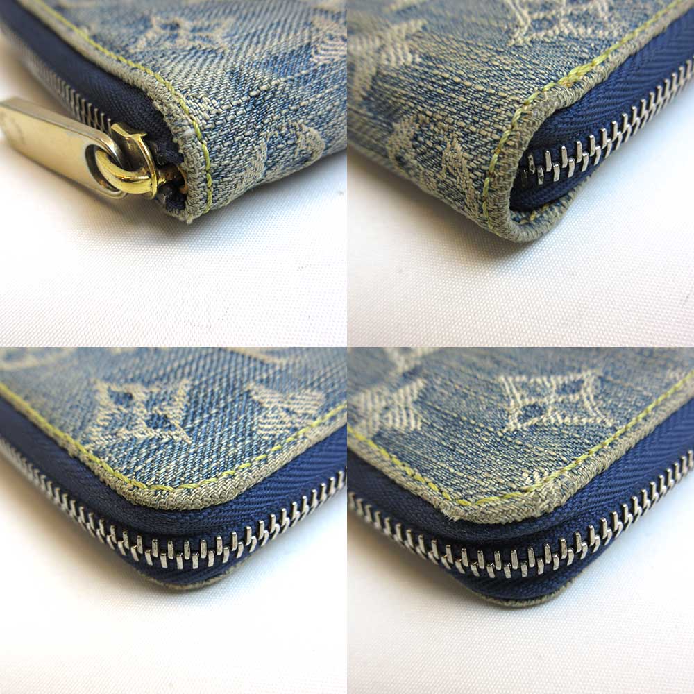 Louis Vuitton Monogram Denim Mini Zippy Wallet M95342