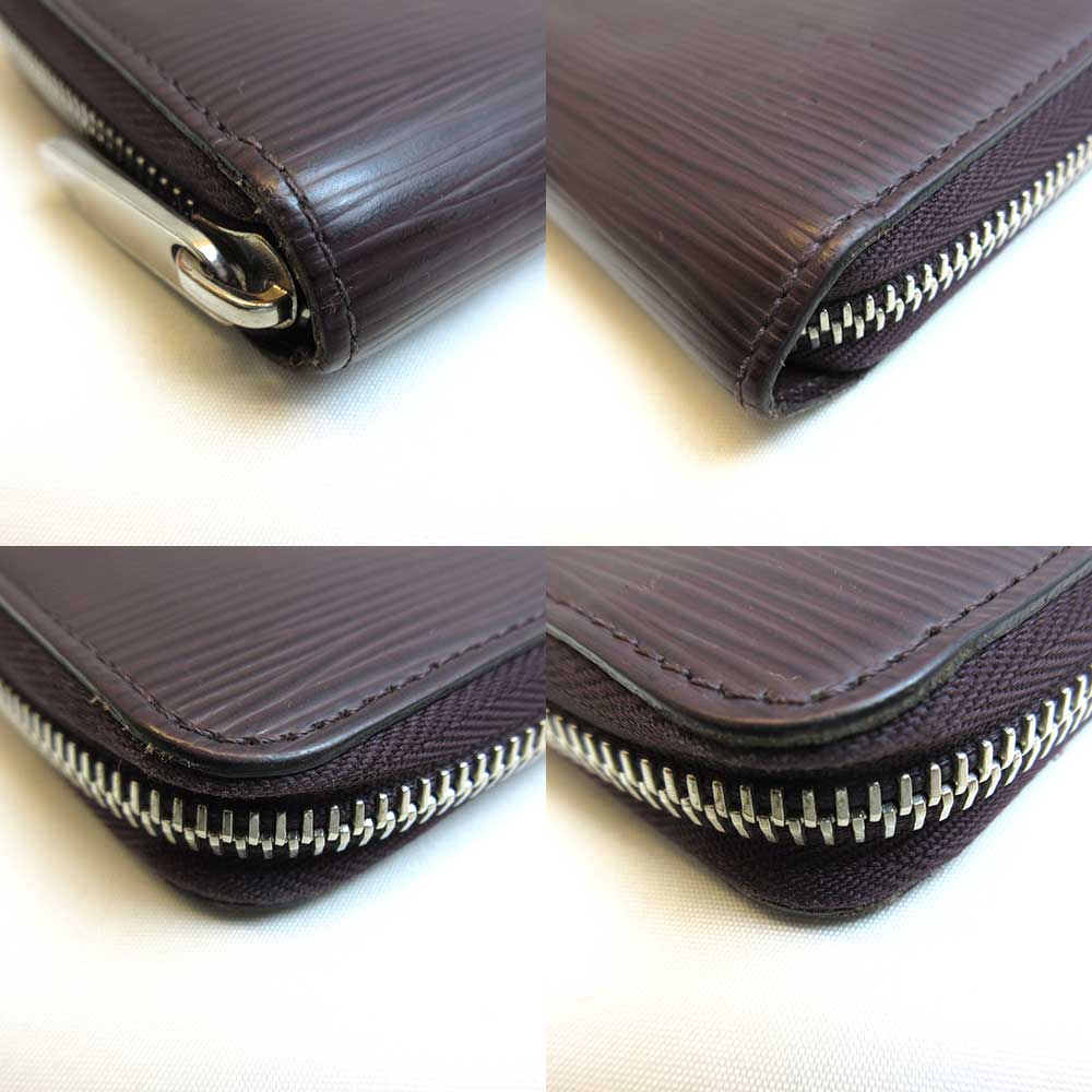 Louis Vuitton Epi Zippy Wallet Brown Long Wallet M60434