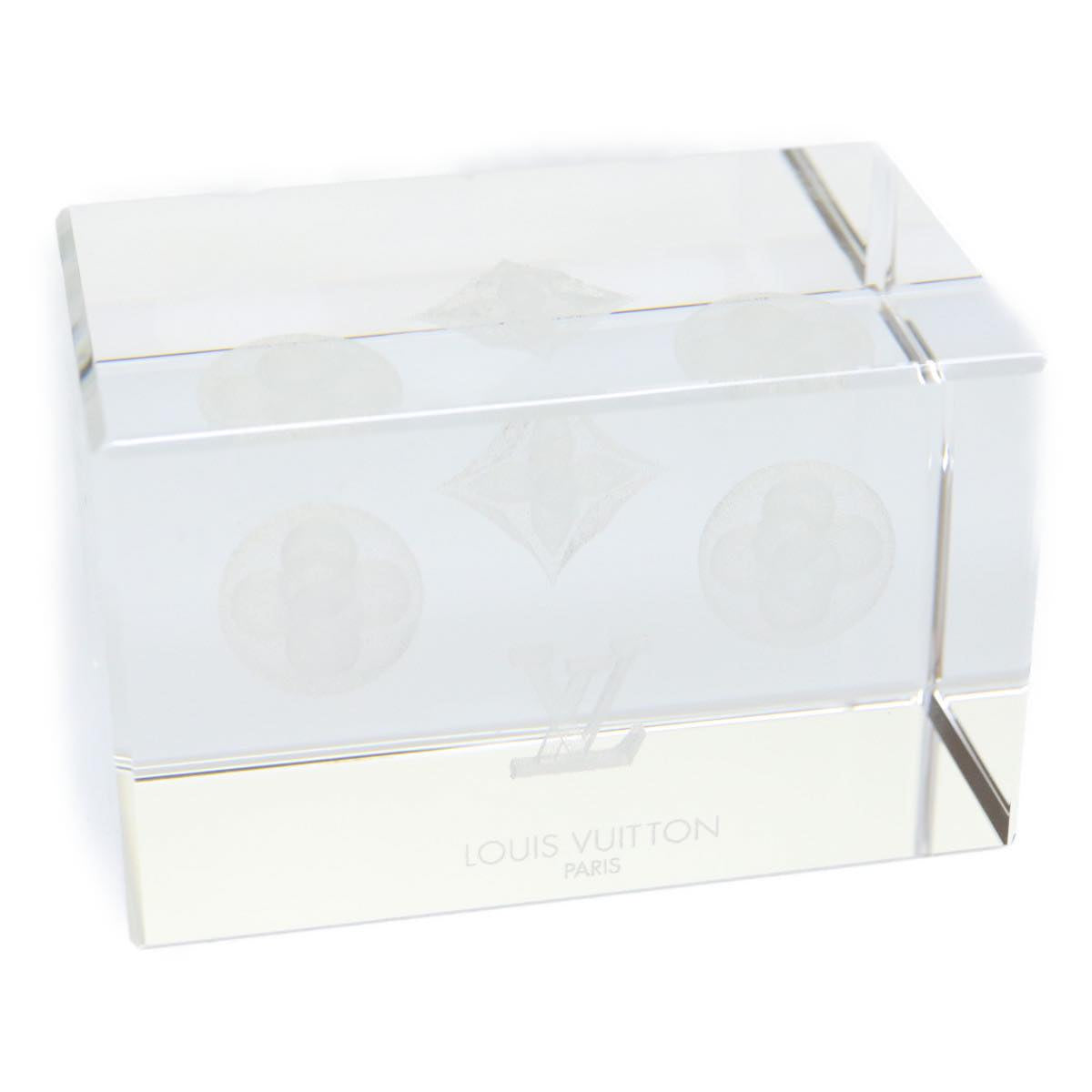 LOUIS VUITTON Paper weight crystal LV 30011