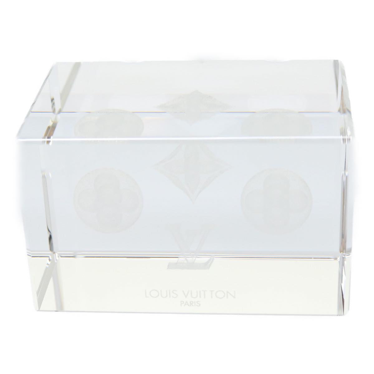 LOUIS VUITTON Paper weight crystal LV 30011