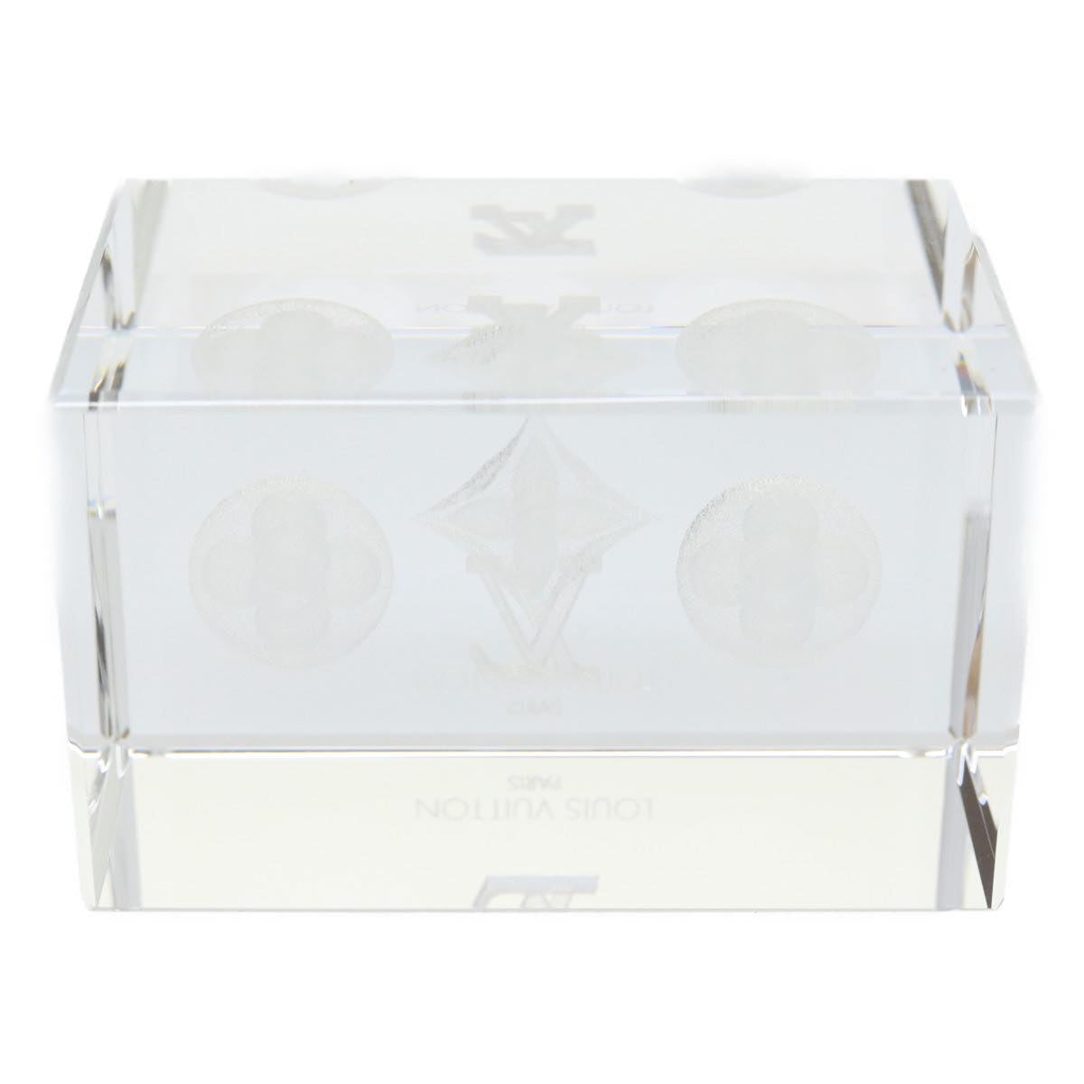LOUIS VUITTON Paper weight crystal LV 30011