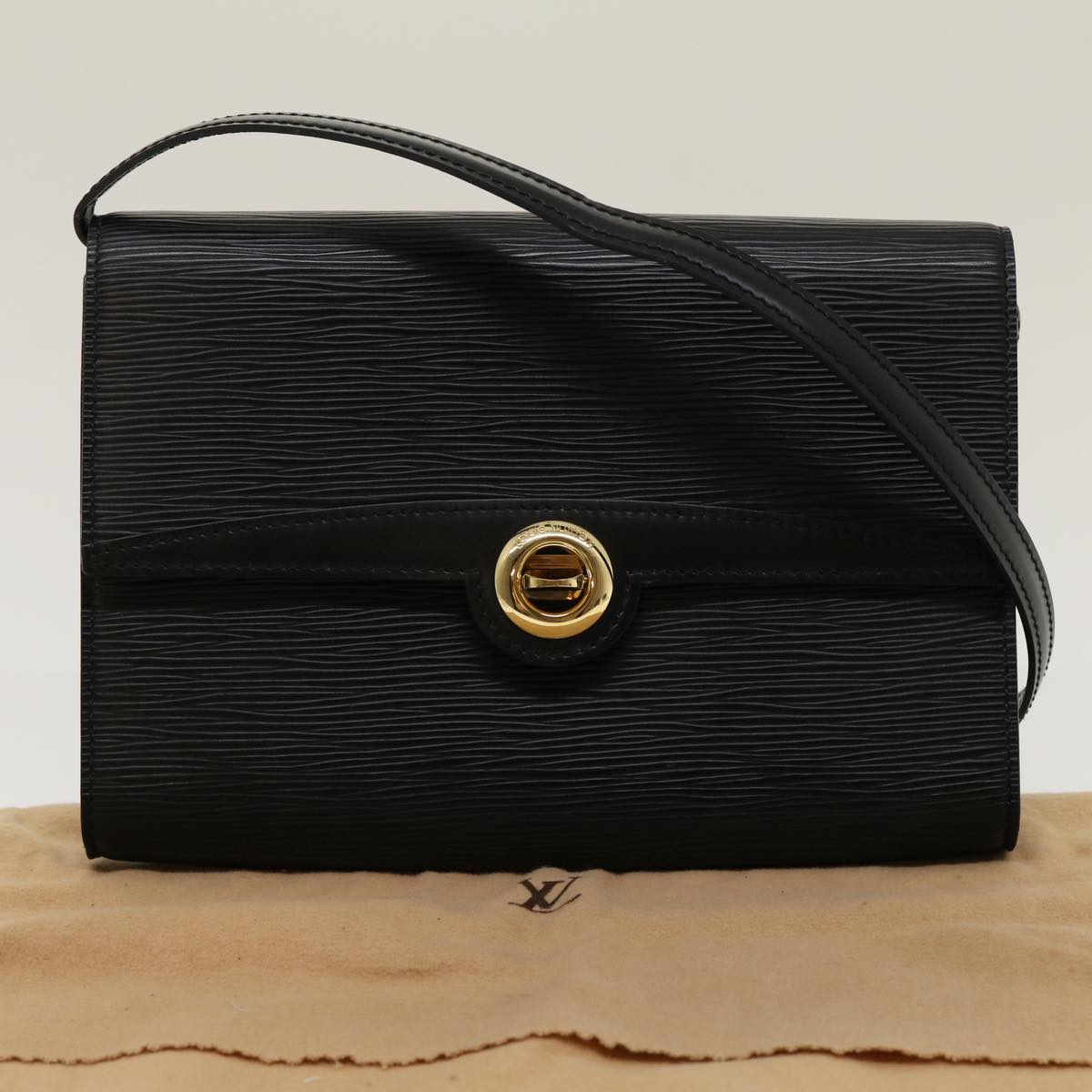 LOUIS VUITTON Epi Arsch 2Way Clutch Shoulder Bag Black M52572 LV 30039