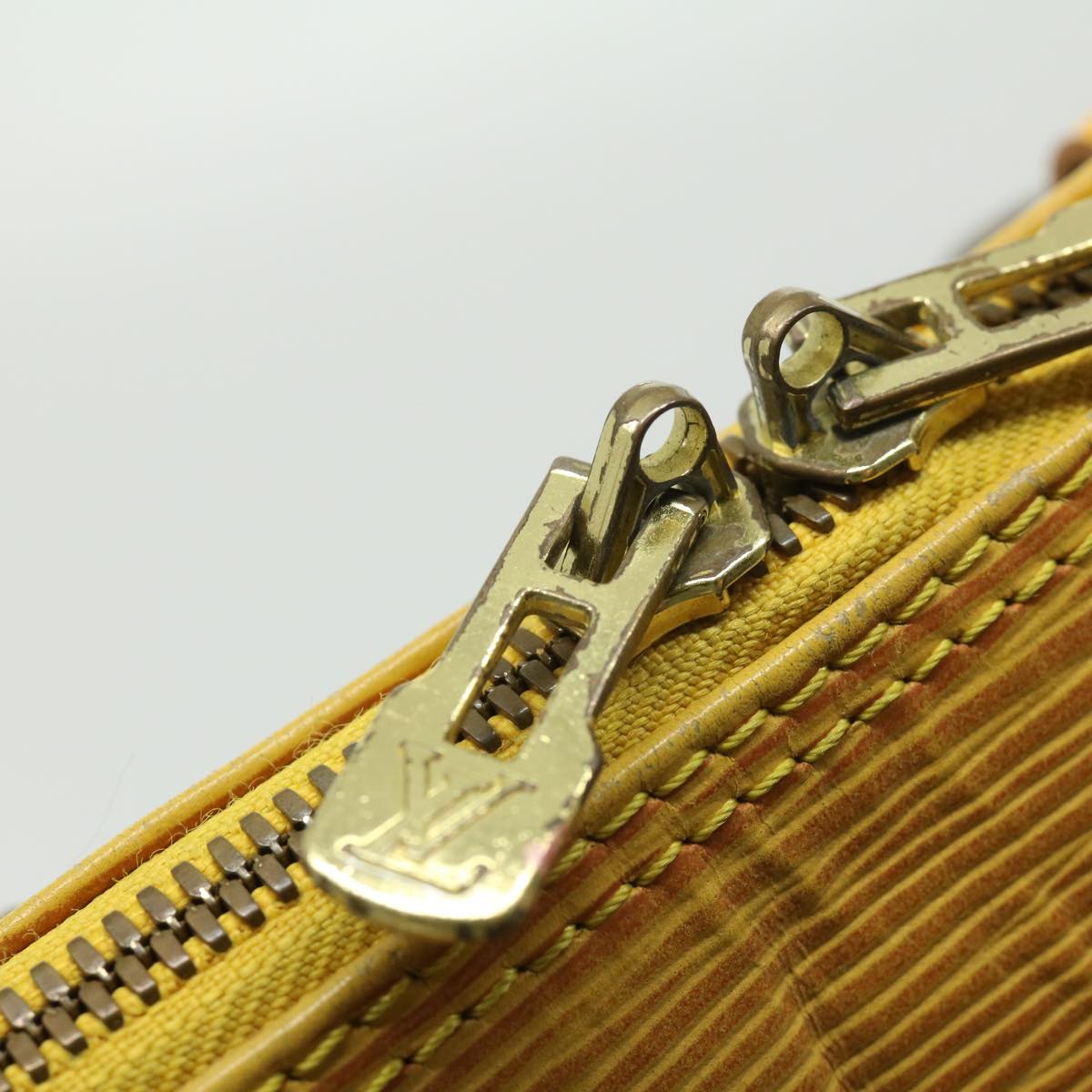 LOUIS VUITTON Epi Alma Hand Bag Yellow M52149 LV 30067