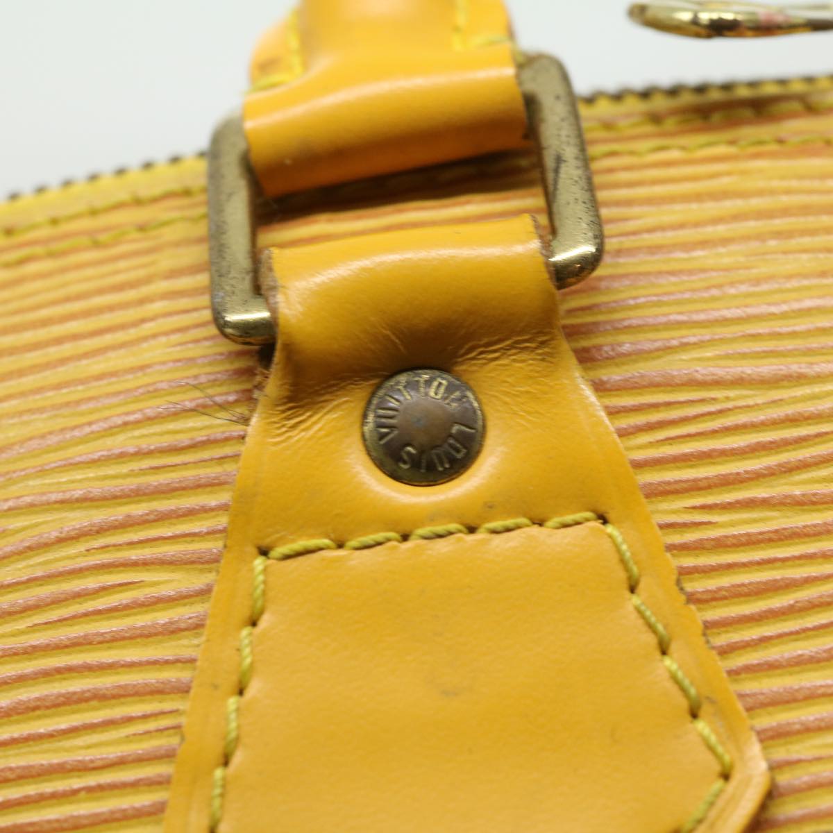 LOUIS VUITTON Epi Alma Hand Bag Yellow M52149 LV 30067