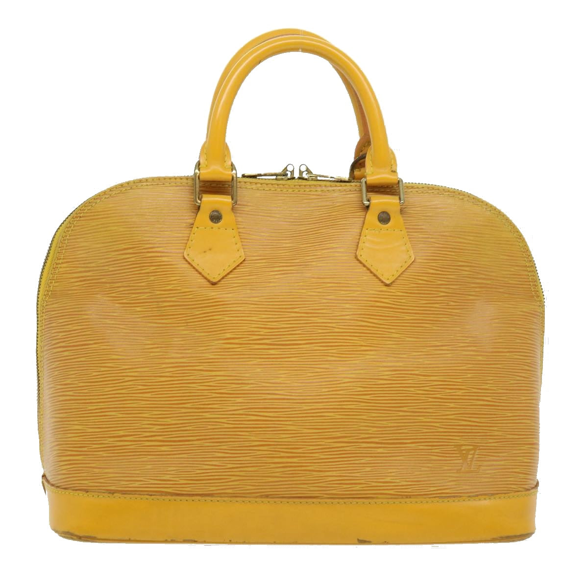 LOUIS VUITTON Epi Alma Hand Bag Yellow M52149 LV 30067