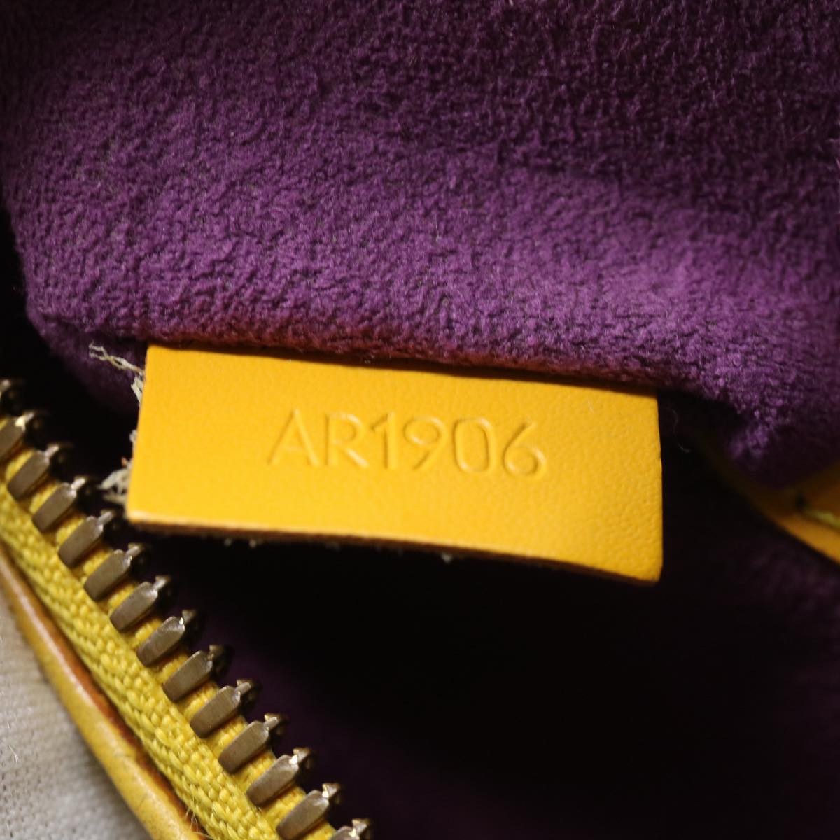 LOUIS VUITTON Epi Alma Hand Bag Yellow M52149 LV 30067