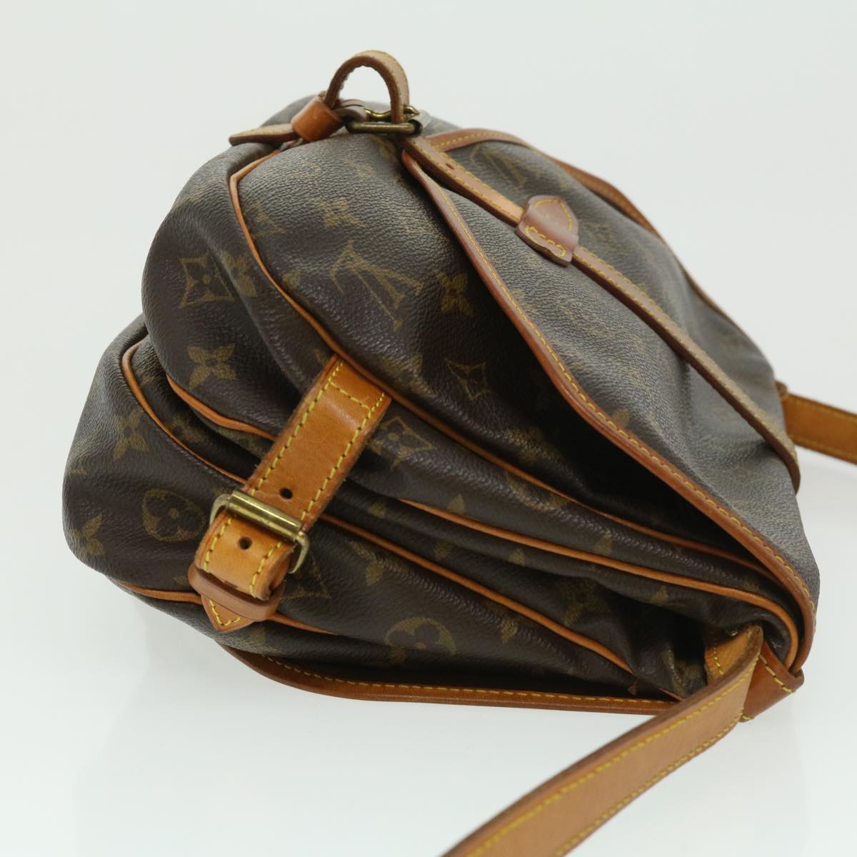 LOUIS VUITTON Monogram Saumur 30 Shoulder Bag M42256 LV 30072