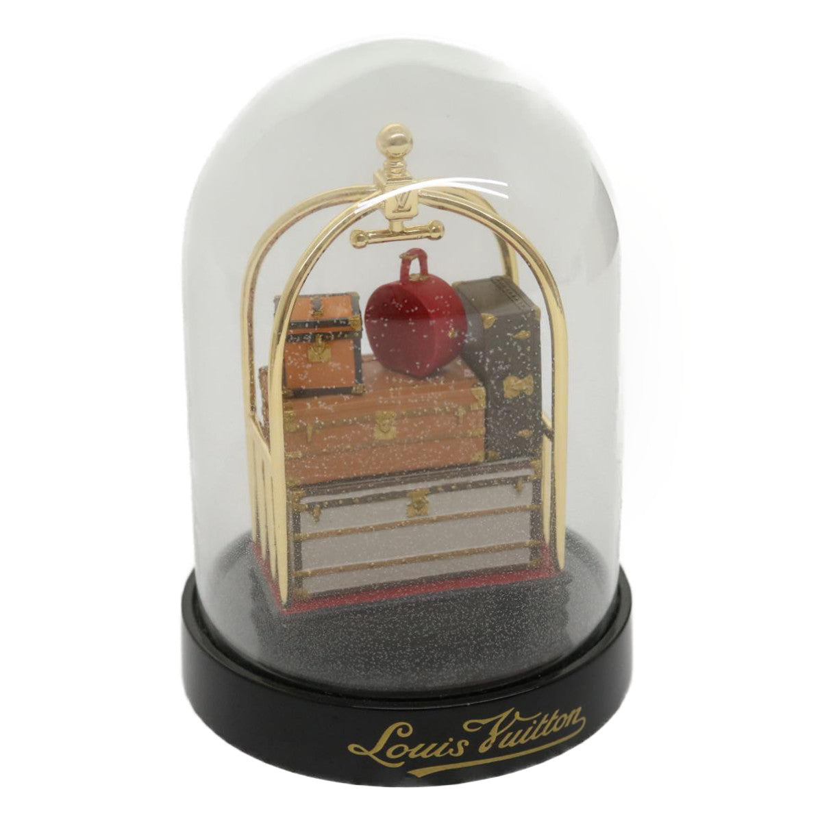 LOUIS VUITTON Snow Globe Hotel Trolley Clear M99407 LV 30155A