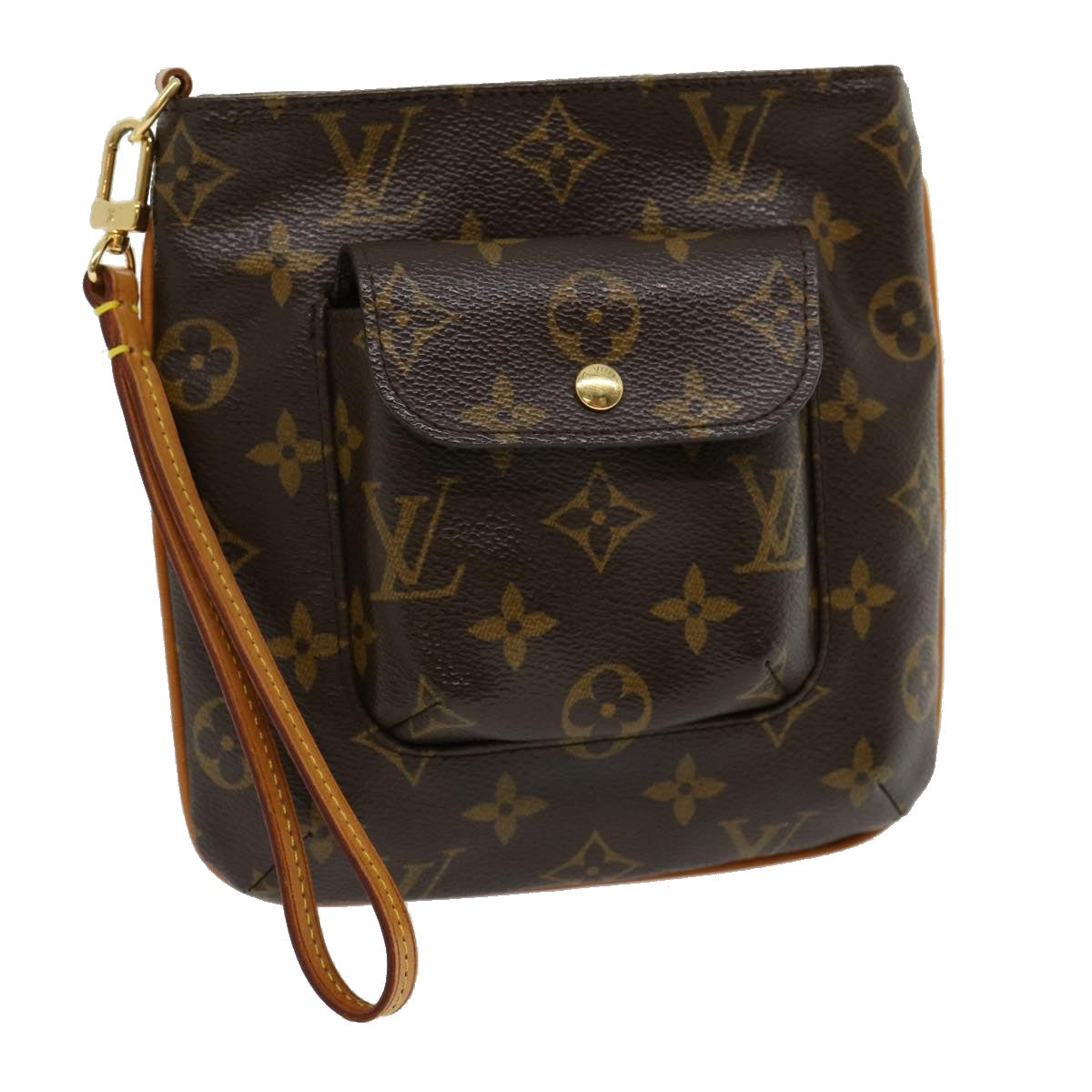 LOUIS VUITTON Monogram Partition Clutch Bag Pouch M51901 LV 30157A