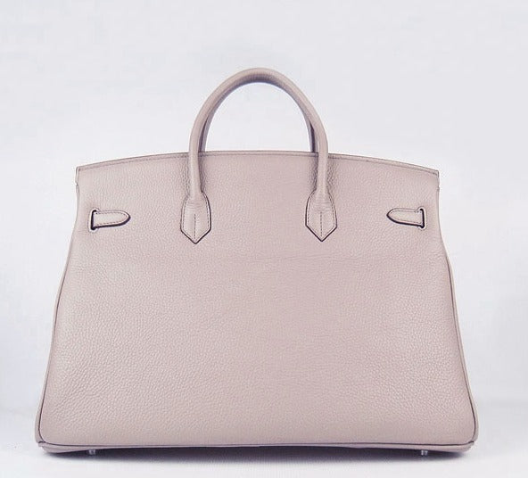 Luxury Hermes Birkin 35cm Togo Leather Handbags 6099 Grey Silver