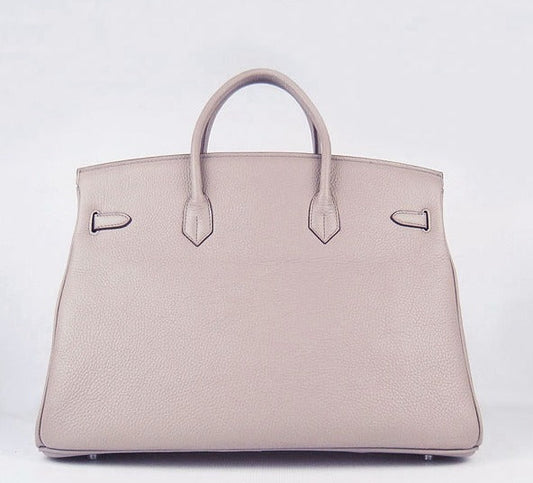 Luxury Hermes Birkin 35cm Togo Leather Handbags 6099 Grey Silver