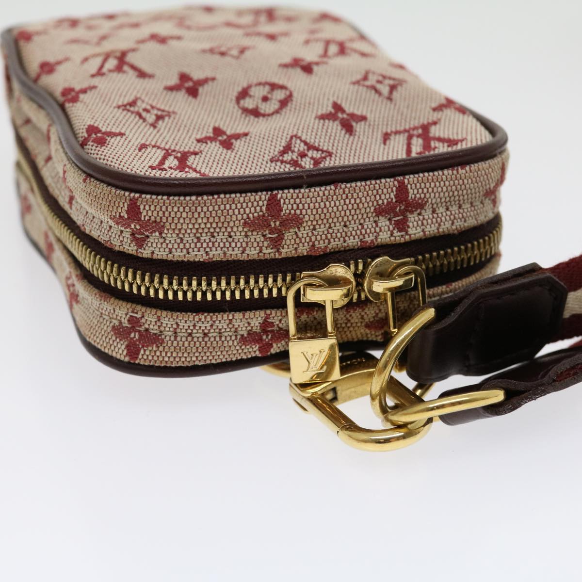 LOUIS VUITTON Monogram Mini Usu Digital Pouch Red M60001 LV 30251