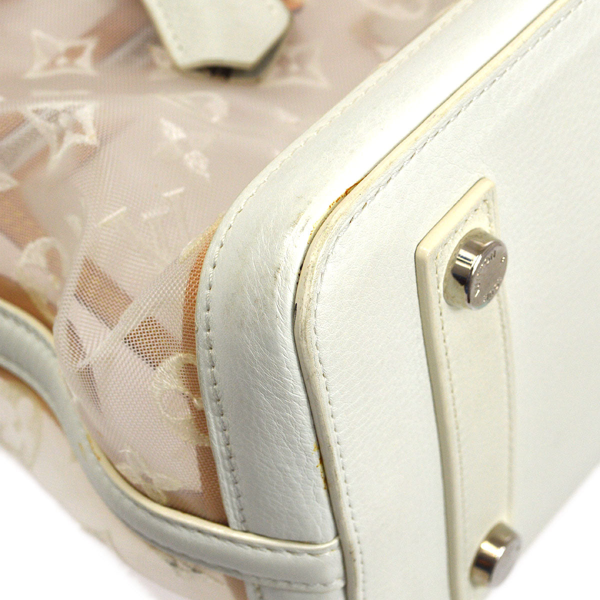 LOUIS VUITTON 2012 LOCKIT EAST WEST MONOGRAM TRANSPARENCE M40701