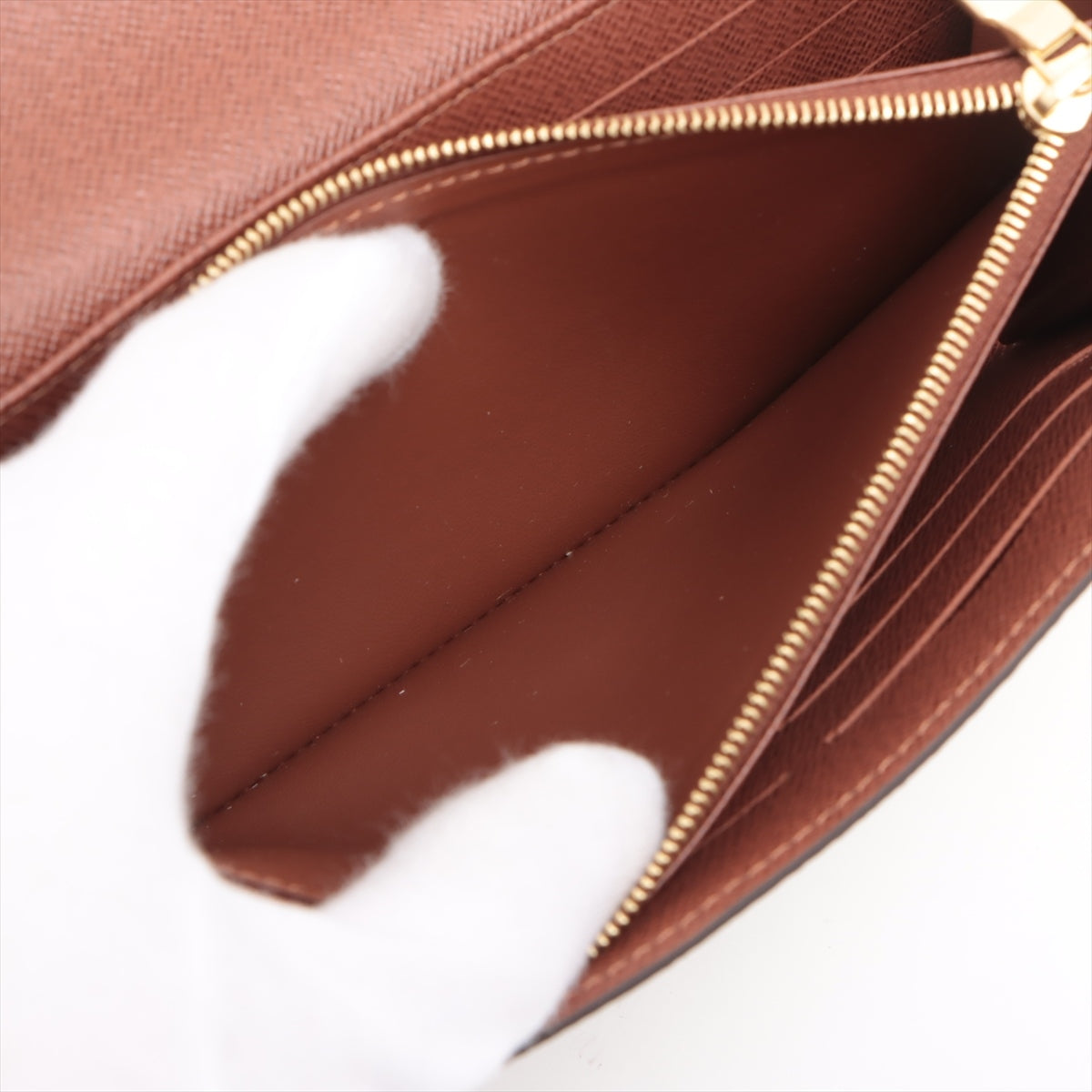 Louis Vuitton Monogram Portfolio Sarah M60531 Brown Long Wallet