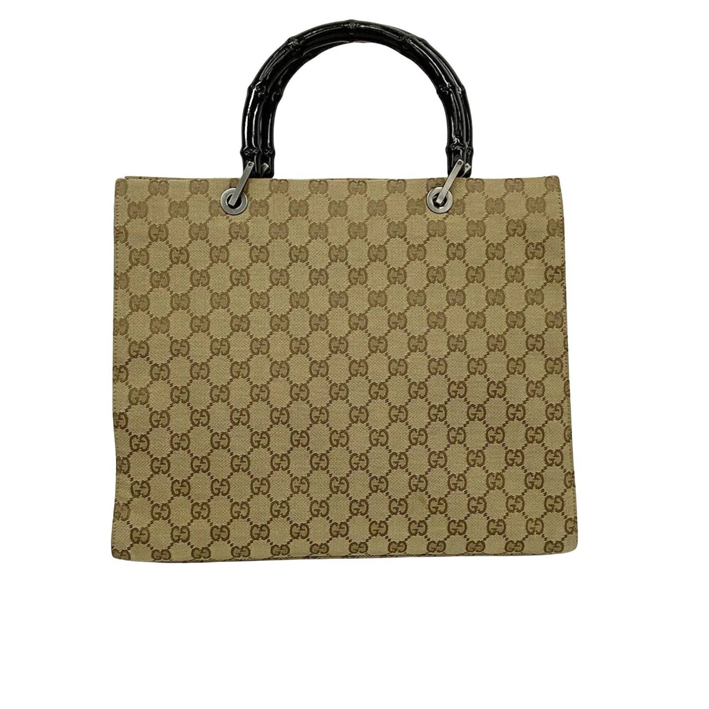 Gucci Bamboo  Canvas Tote Bag ()
